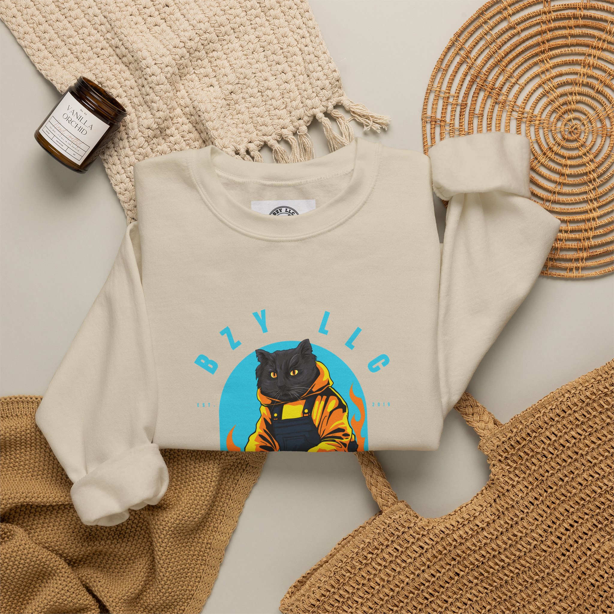 Jimmy the Cat Crewneck Sweatshirt - Image 24