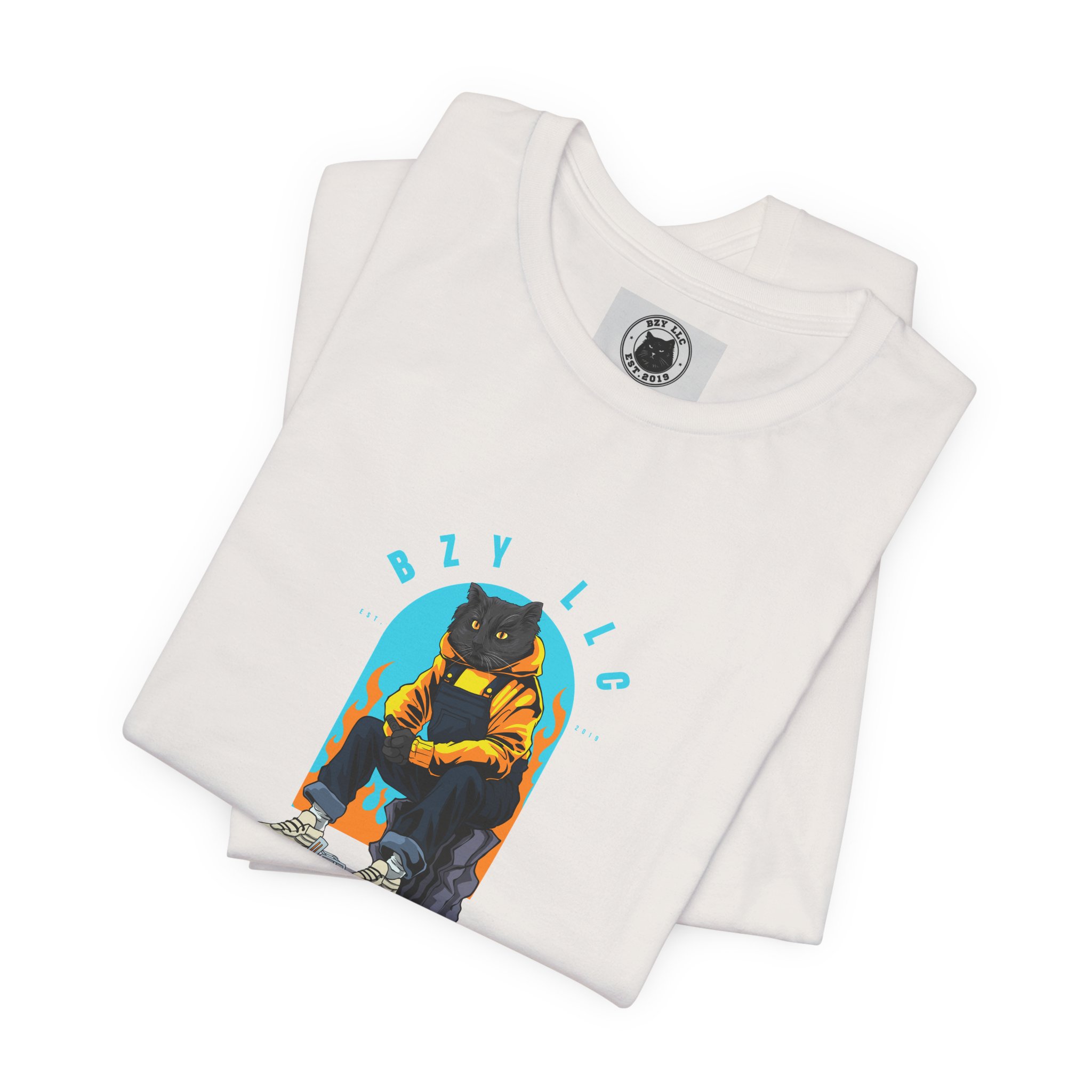 Jimmy the Cat Tee | Chill Vibes Retro Arch Graphic - Image 15