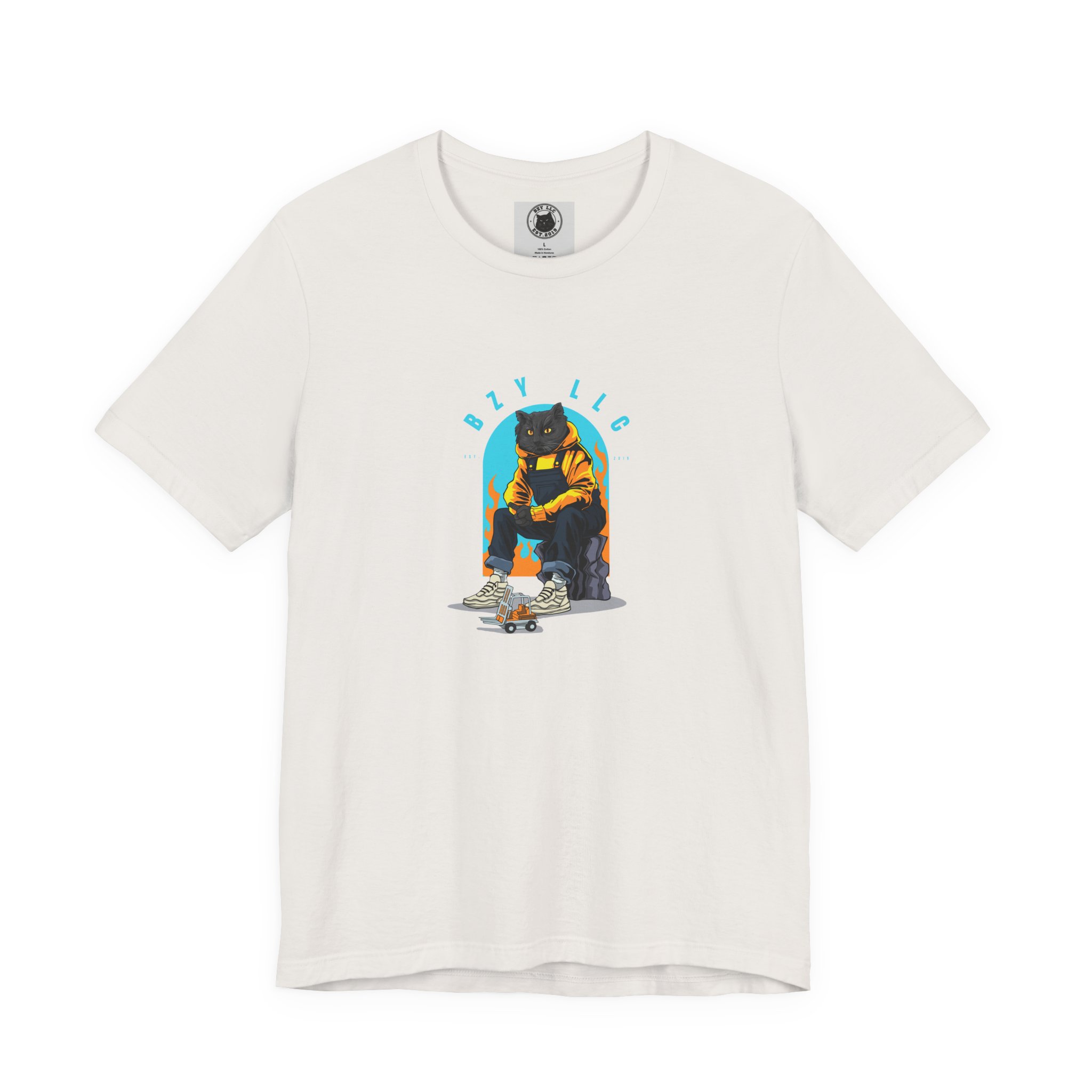 Jimmy the Cat Tee | Chill Vibes Retro Arch Graphic - Image 13