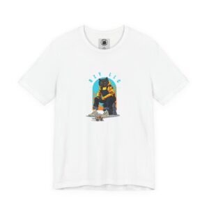 Jimmy the Cat Tee | Chill Vibes Retro Arch Graphic