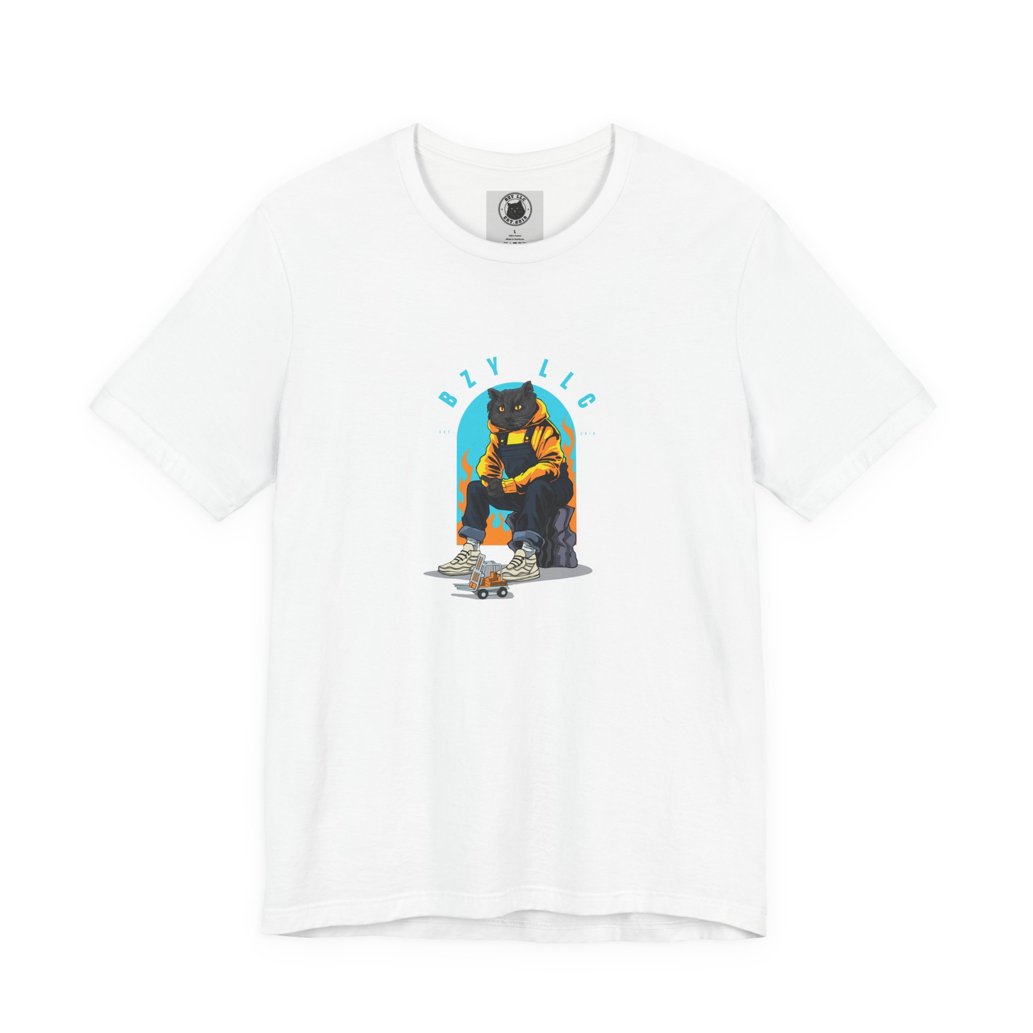 Jimmy the Cat Tee | Chill Vibes Retro Arch Graphic