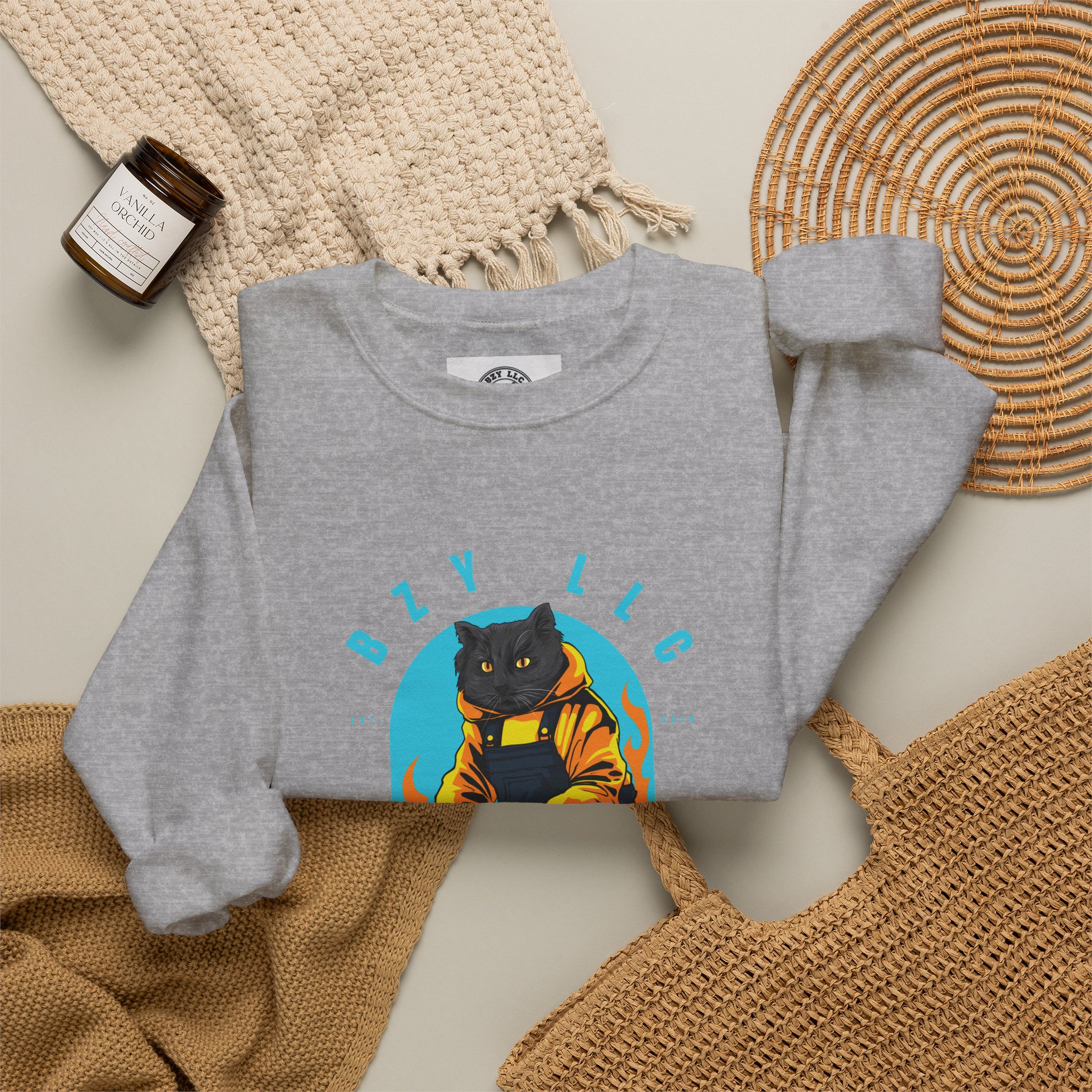 Jimmy the Cat Crewneck Sweatshirt - Image 28