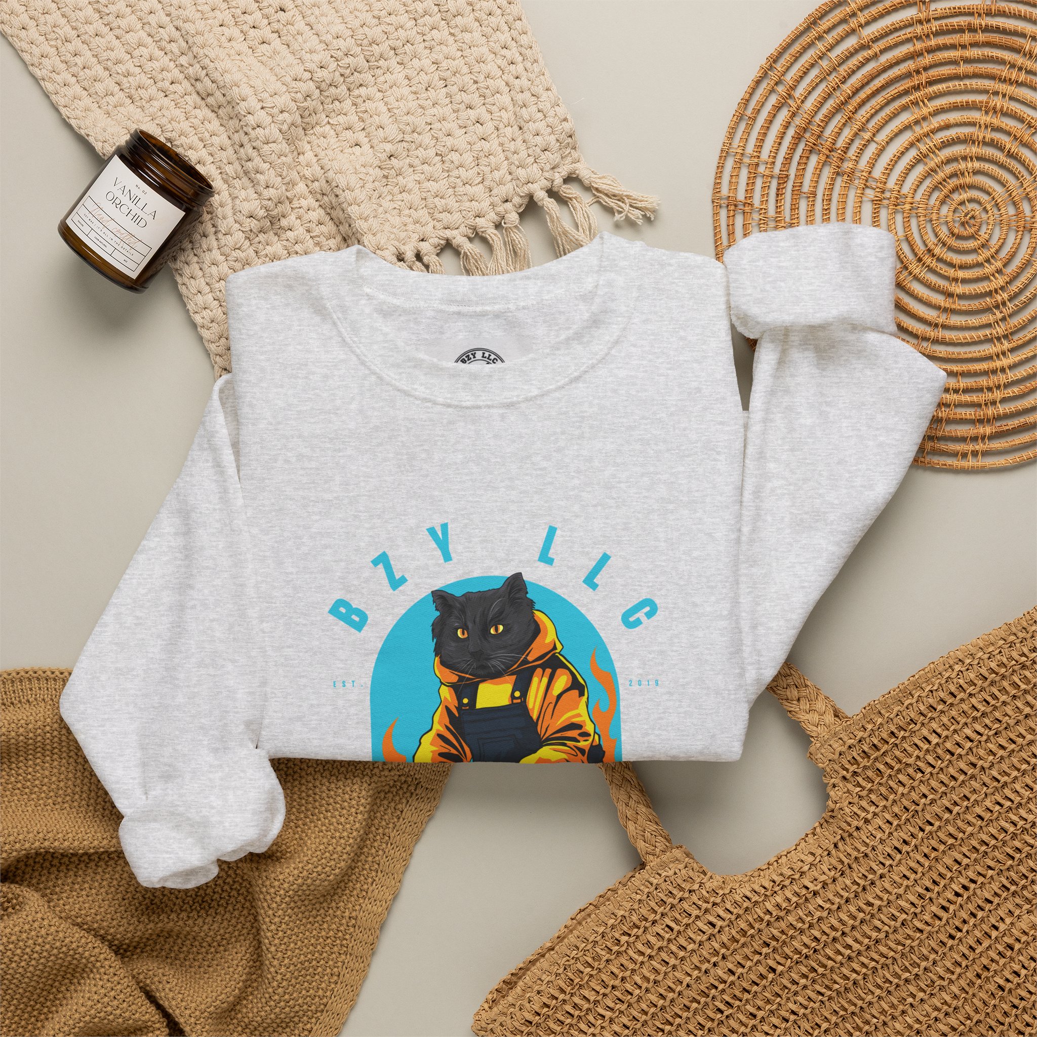 Jimmy the Cat Crewneck Sweatshirt - Image 12