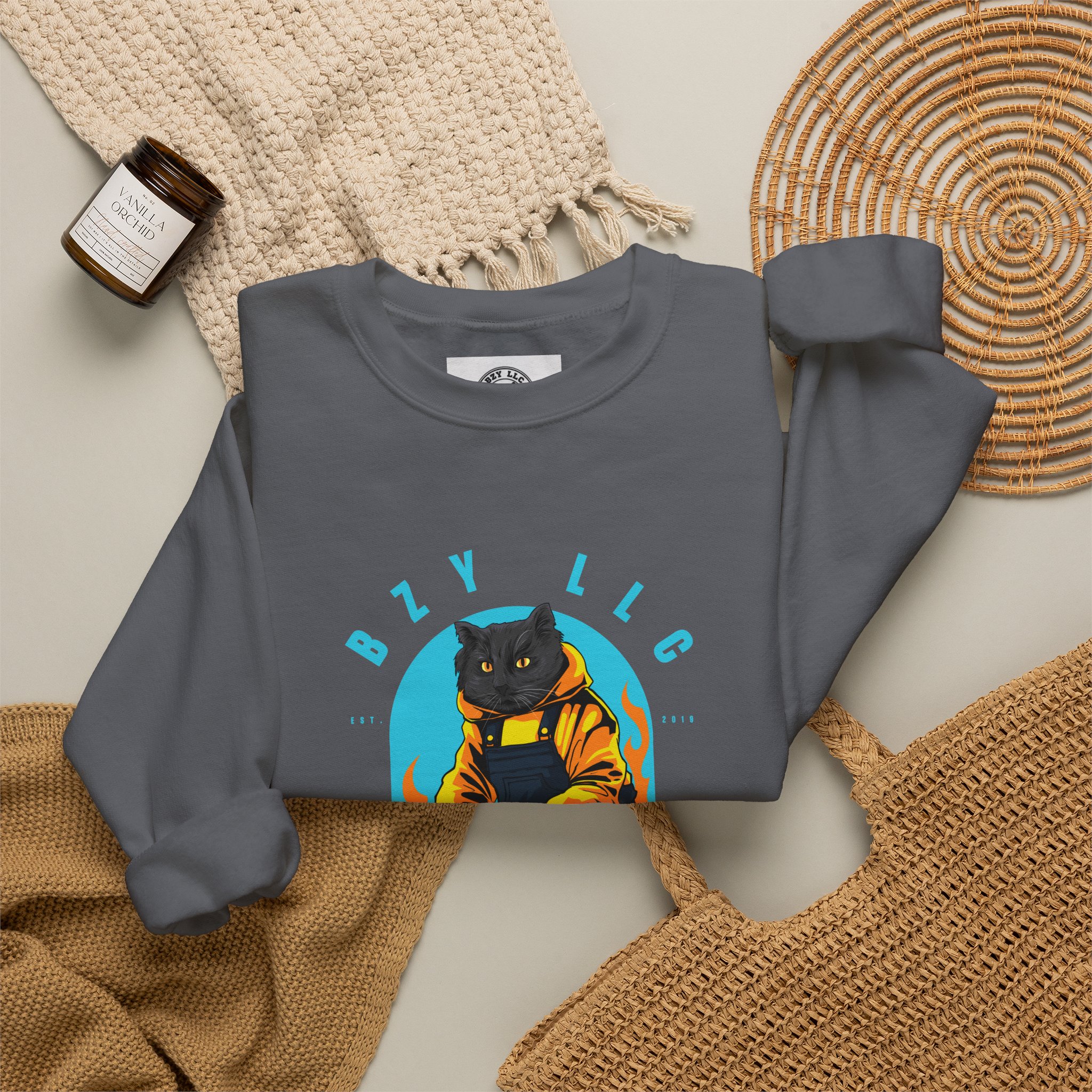 Jimmy the Cat Crewneck Sweatshirt - Image 32
