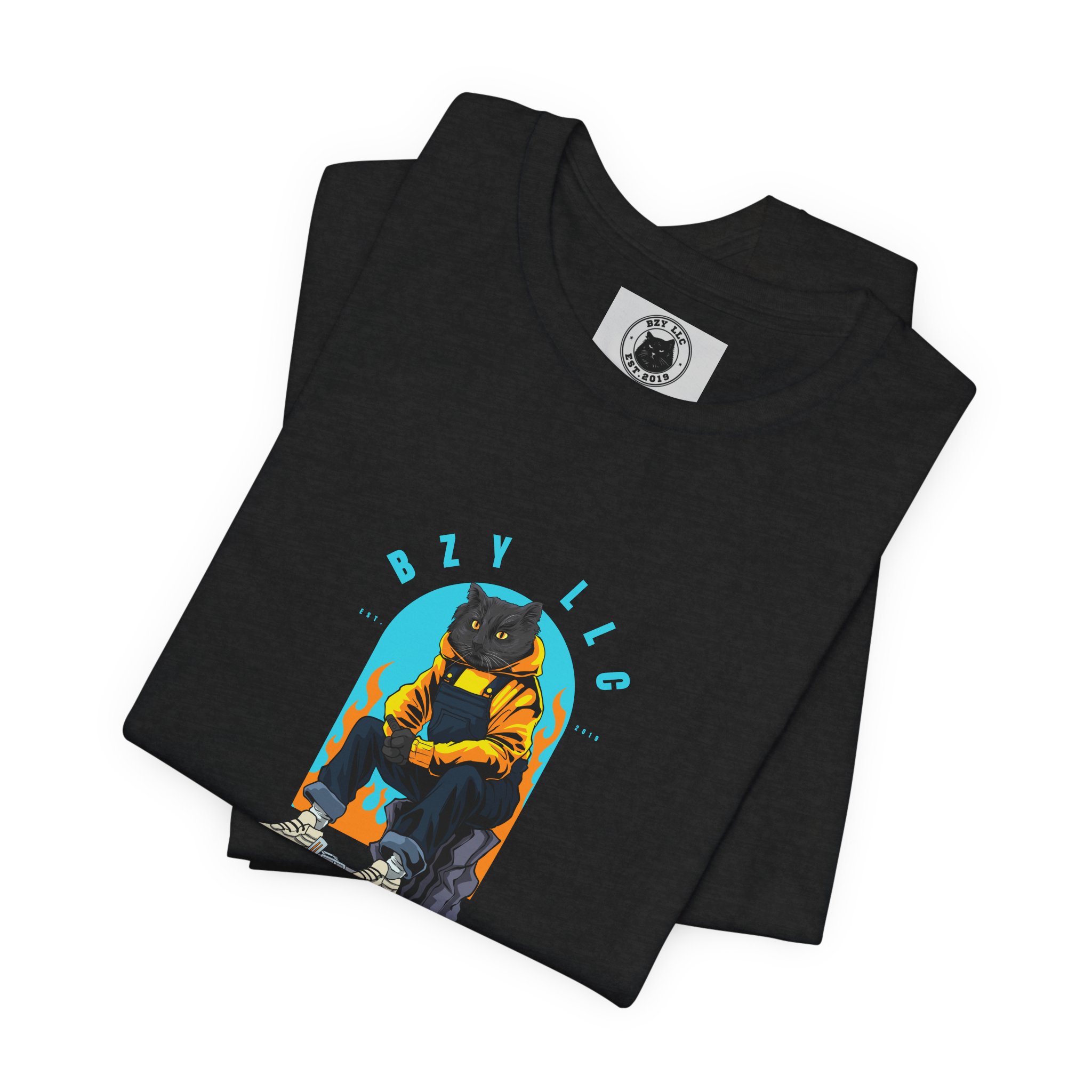 Jimmy the Cat Tee | Chill Vibes Retro Arch Graphic - Image 11